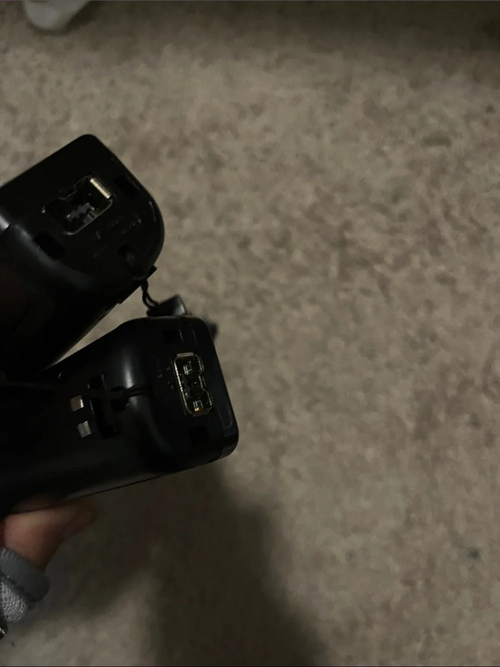 Set of two Black Motion Plus 2-in-1 Wireless Game Remotes (Pair)